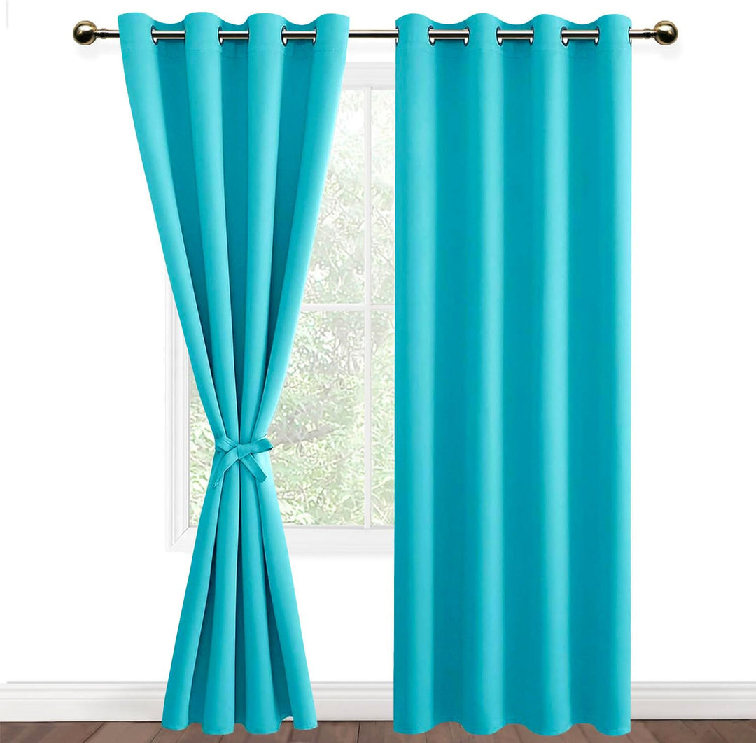 DWCN Vorhang Blickdicht Verdunkelungsgardinen mit Ösen 2 Stücke Thermogardine für Wohnzimmer,Schlafz