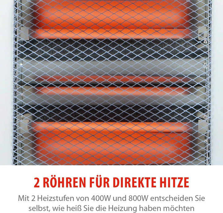alpina Elektroheizung LQ002 - Heizkörper mit Griff - Tragbarer Elektroheizkörper - mit 2 Heizstufen