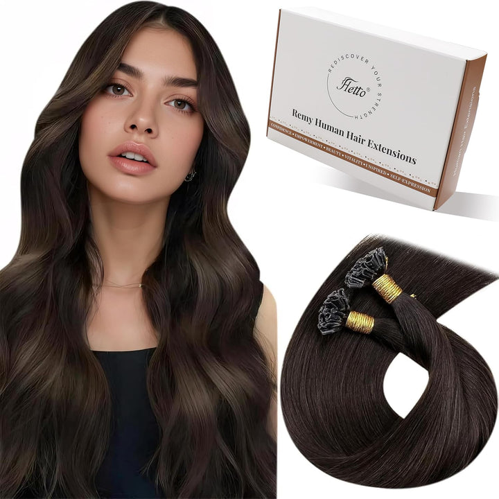 Hetto Echthaar Extensions Bondings Braun Keratin Extensions Bonding Echthaar Remy Bondings Echthaar