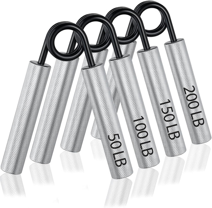 Handtrainer 4er-Set (50-200 LB), Rutschfester Unterarmtrainer, Langlebiger Griffkraft Trainer für Mu