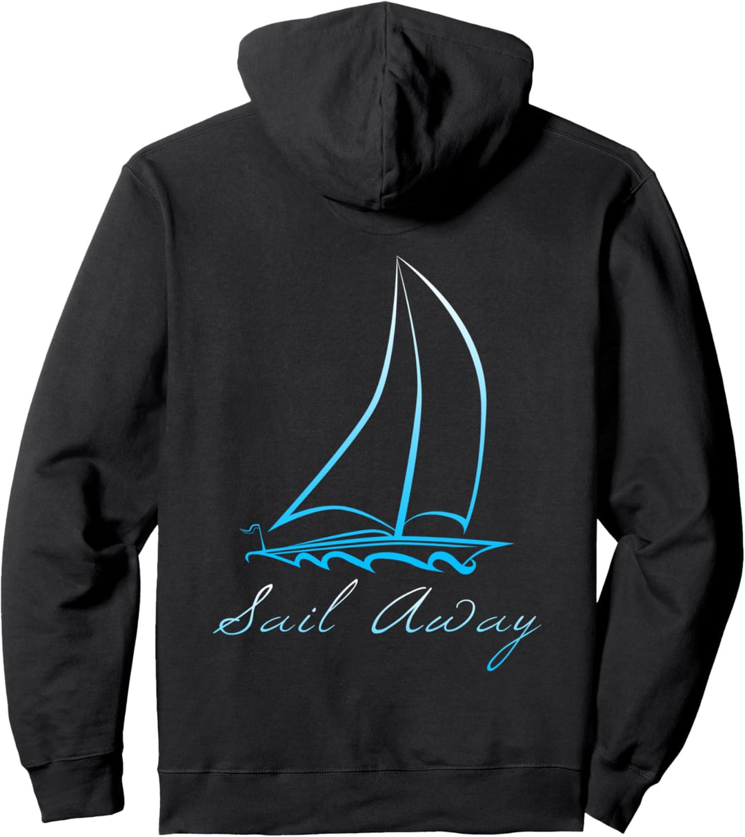 Seemann mit Segelboot, Bootsboot. Pullover Hoodie