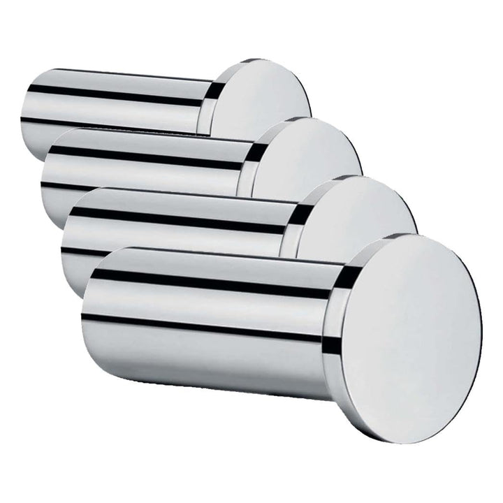 hansgrohe Logis Universal Handtuchhalter (Einzelhaken, Badzubehör) Chrom, 4er Pack Einzelhaken, 4er