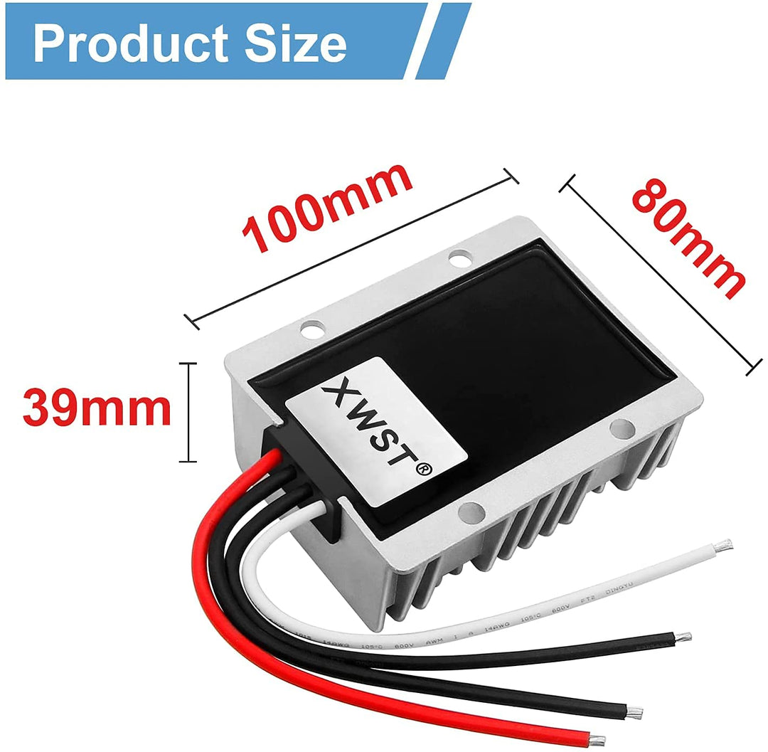 48V 12V Wandler DC Spannungswandler 36V/48V auf 12V 25A 300W Auto Netzteil Wandler Konverter Transfo