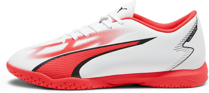 PUMA Herren Ultra Play It Fussballschuh 42 EU Puma White Puma Black Fire Orchid, 42 EU Puma White Pu