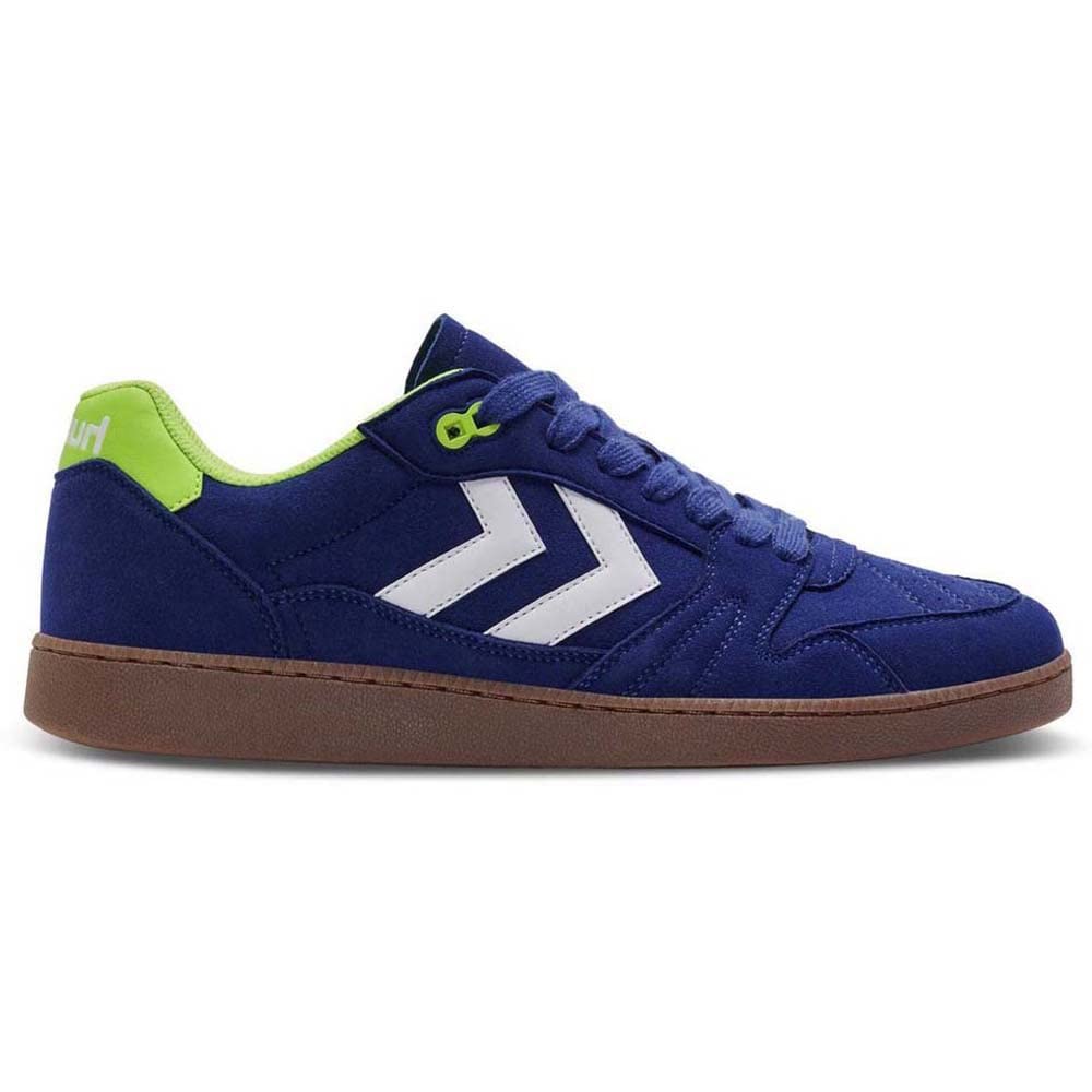 hummel Liga GK RPET Suede Hallenschuh Herren 40 EU Blau, 40 EU Blau