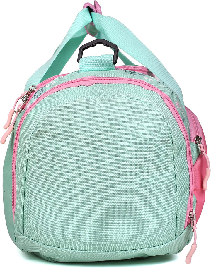 Sporttasche mit süssem Hirsch Motiv für Jungen und Mädchen Türkis/Rosa, Türkis/Rosa
