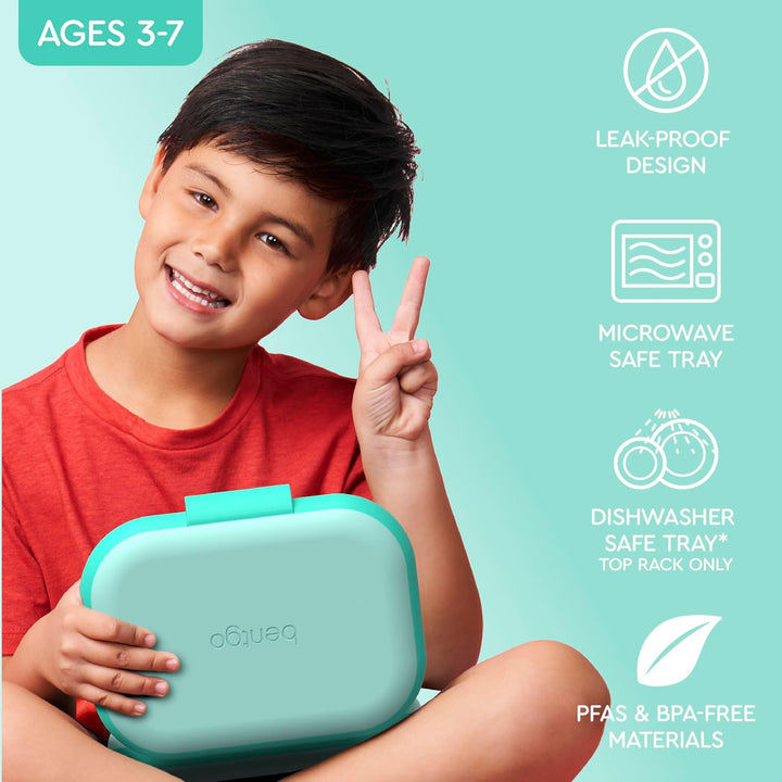 Bentgo® Kids Chill Lunchbox – Bento-Style Lunch-Lösung mit 4 Fächern und herausnehmbarem Eisbeutel f