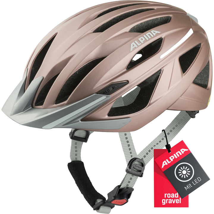 ALPINA Gent MIPS - Reflektierender, Optimal Sichtbarer & Sicherer MIPS Fahrradhelm mt Fliegennetz Fü