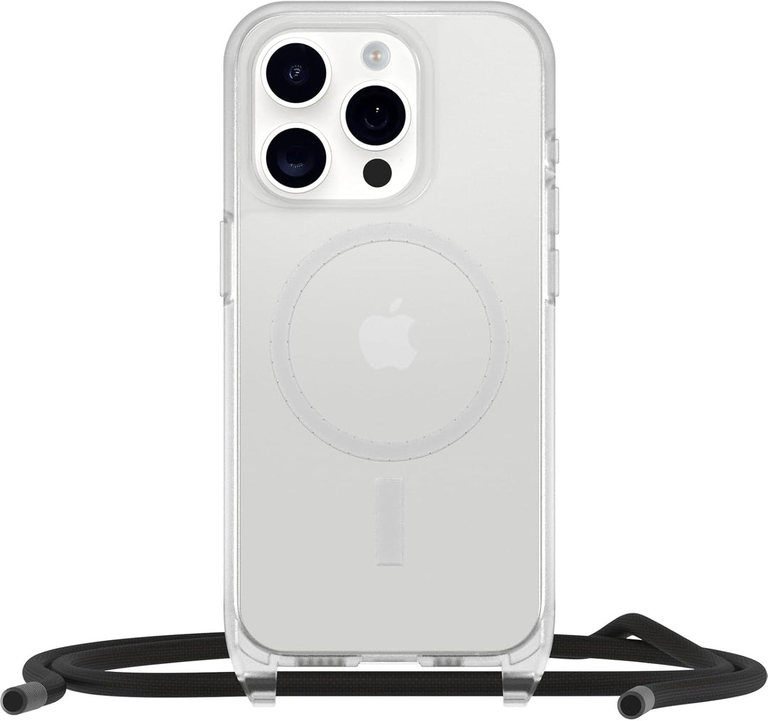 OtterBox React Necklace Hülle mit MagSafe für iPhone 15 Pro, schützende Hülle mit Verstellbarer und