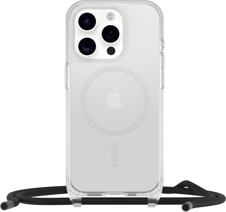 OtterBox React Necklace Hülle mit MagSafe für iPhone 15 Pro, schützende Hülle mit Verstellbarer und
