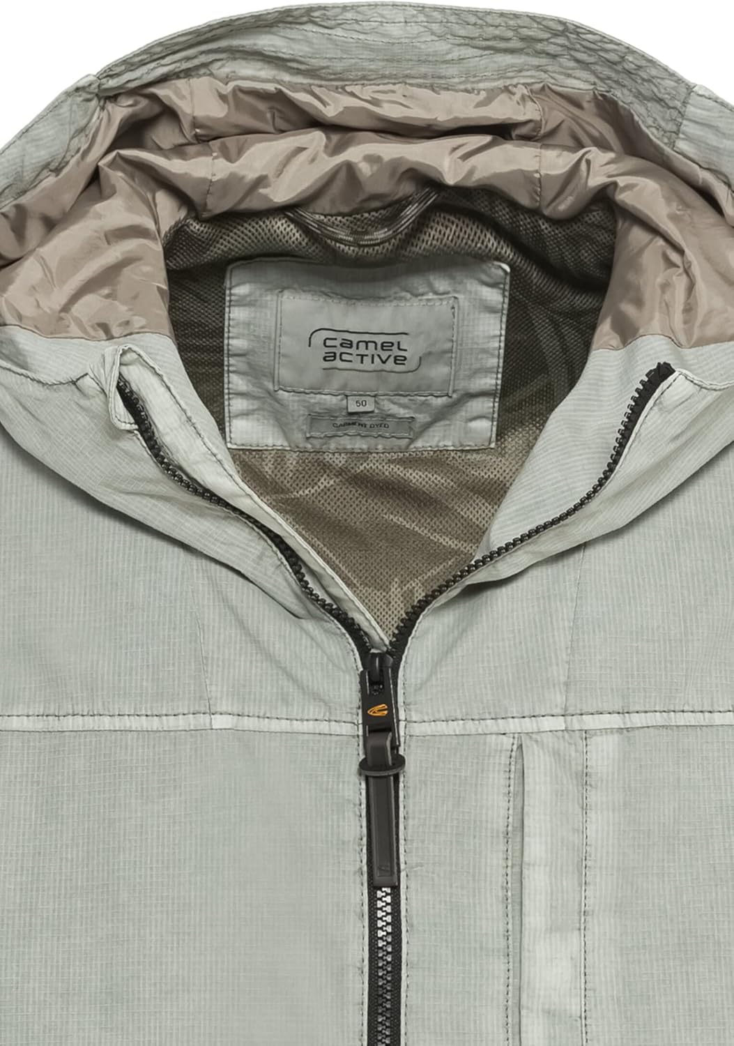 camel active Herren Leichter Blouson mit Kapuze 26 Light Aqua Green, 26 Light Aqua Green