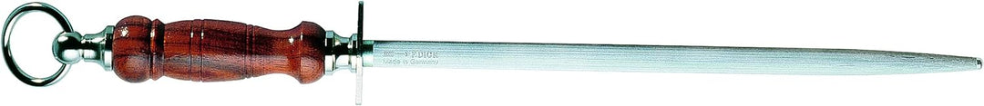 F. DICK Wetzstahl mit Holzgriff (Klingenlänge 30 cm, Wetzstahl oval, Schleifwerkzeug für Kochmesser,