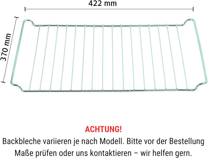 ICQN 422 x 370 mm Gitter, Backofenrost für Backofen und Herd, Passend für ELECTROLUX, AEG, IKEA, ZAN