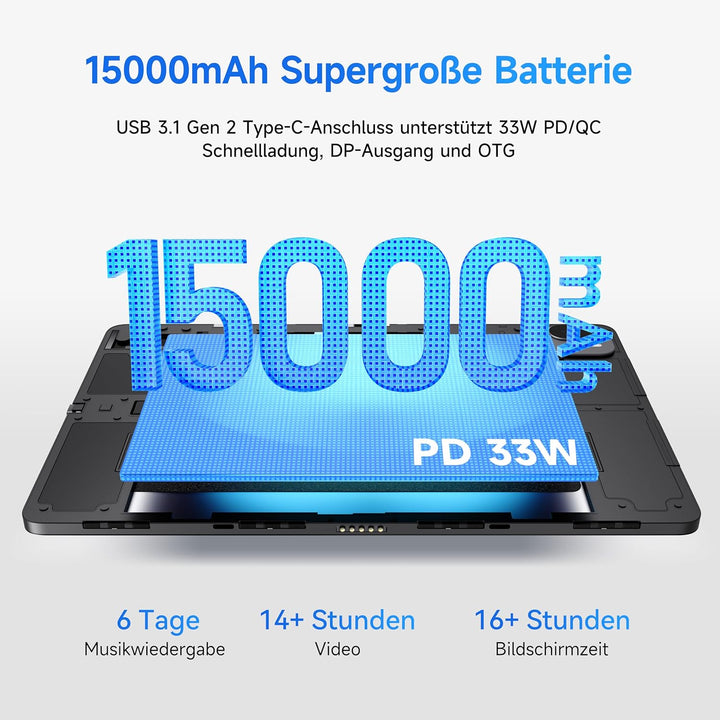 ALLDOCUBE Ultra Pad 13 Zoll AI-Tablet Android 15, 2880x1840 Display mit 144Hz, Snapdragon 7+ Gen3 Ga