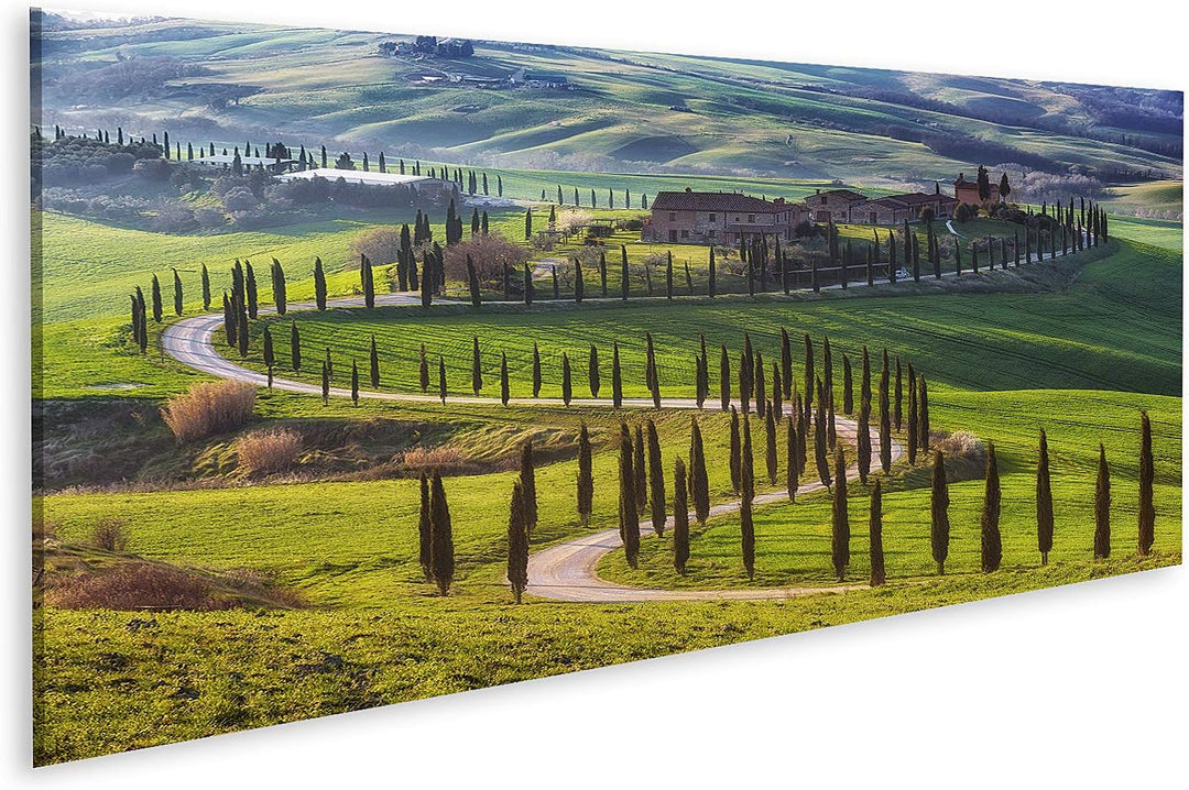 islandburner Bild auf Leinwand Magische Reise Felder Der Toskana Bilder Wandbilder Poster Leinwand 1