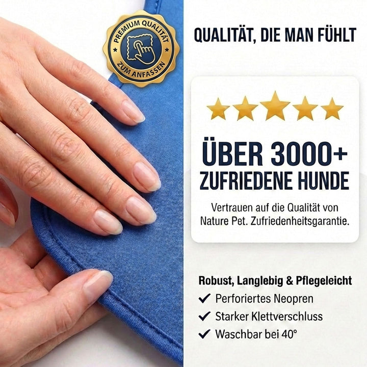 Nature Pet Ellenbogenbandage Hund/Ellenbogenschoner mit Netzeinsatz für Kühl- oder Wärmepads – ideal