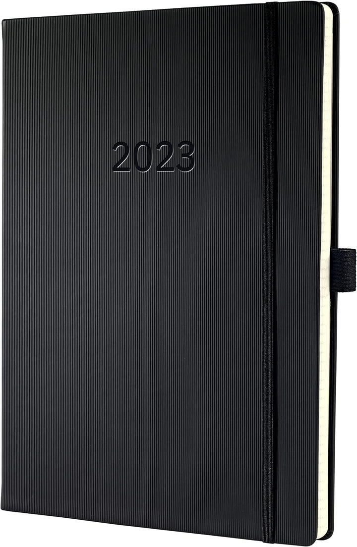 SIGEL C2318 Planungsbuch Terminplaner Wochenkalender 2023 - extra gross - A4+ - 1 Woche = 2 Seiten,