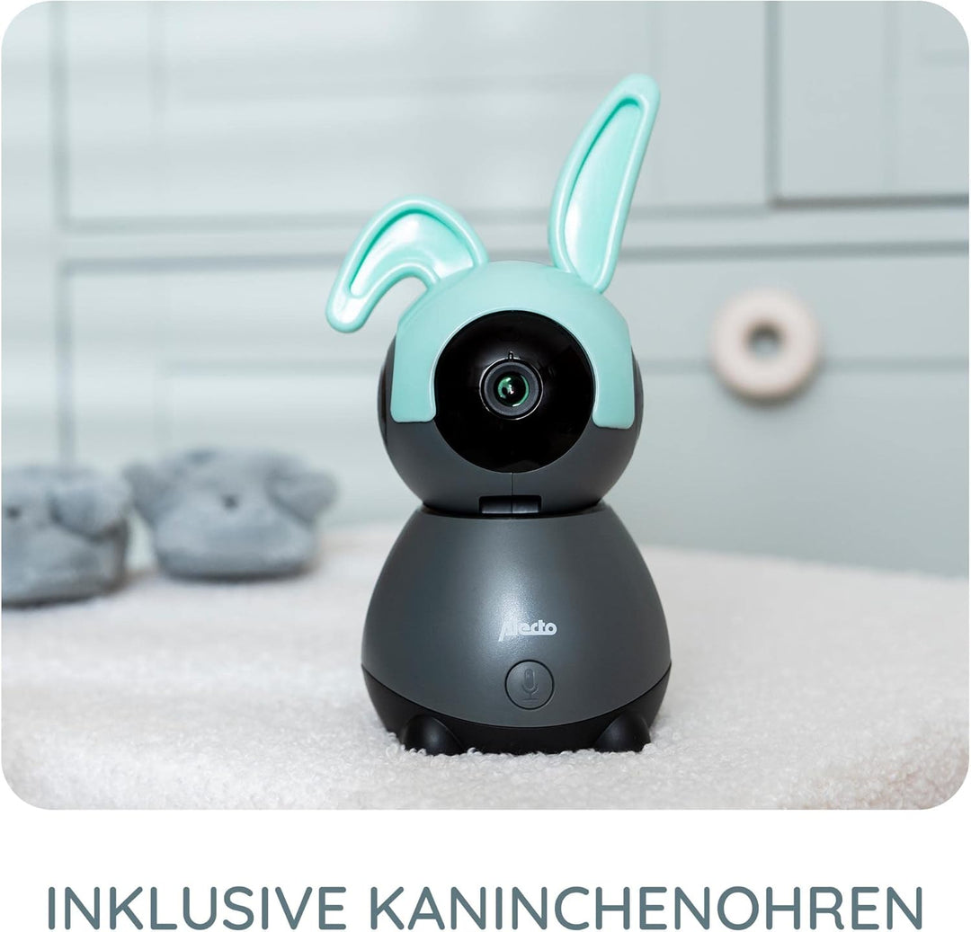Alecto SMARTBABY10BK WiFi Babyphone mit Kamera HD 1080p - Indoor Smart Babyfon mit Mobiltelefonsteue