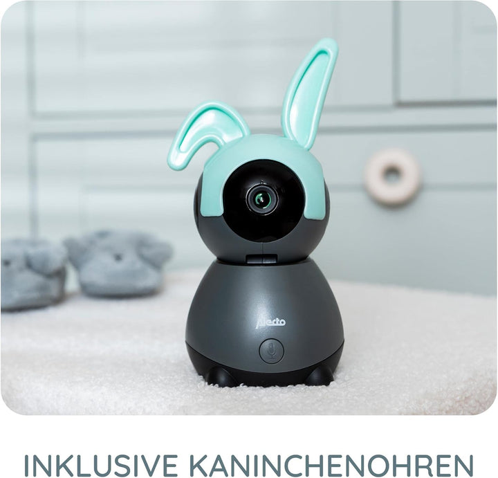 Alecto SMARTBABY10BK WiFi Babyphone mit Kamera HD 1080p - Indoor Smart Babyfon mit Mobiltelefonsteue