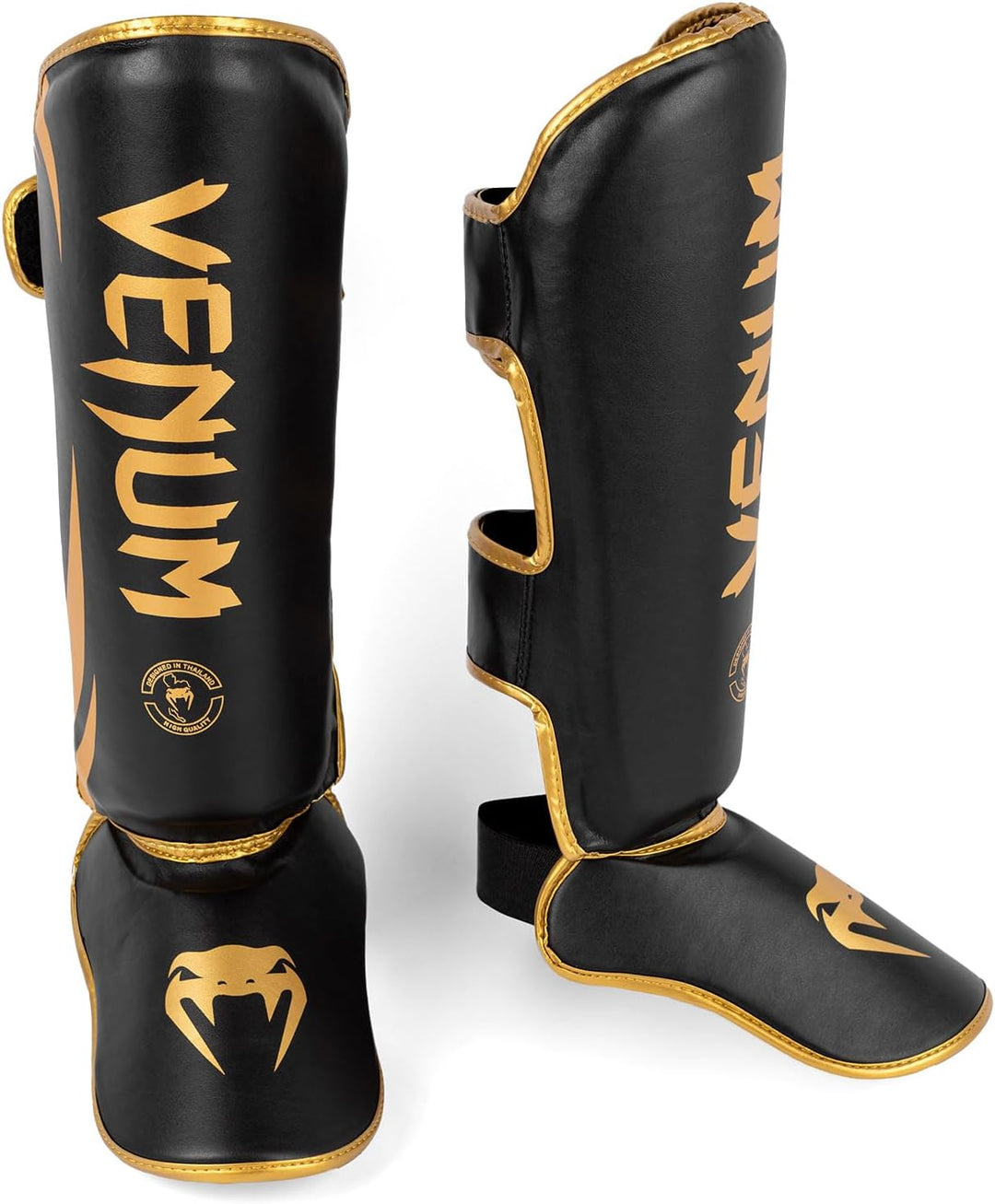 Venum Erwachsene Schienbeinshoner Challenger 2.0 L Schwarz/Gold, L Schwarz/Gold