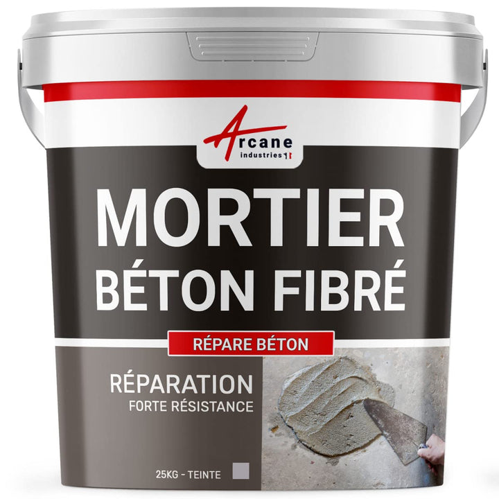 REPARE BETON – Mörser für Reparatur, Faserbeton, splitterter Beton, grau 25 kg Grau, 25 kg Grau