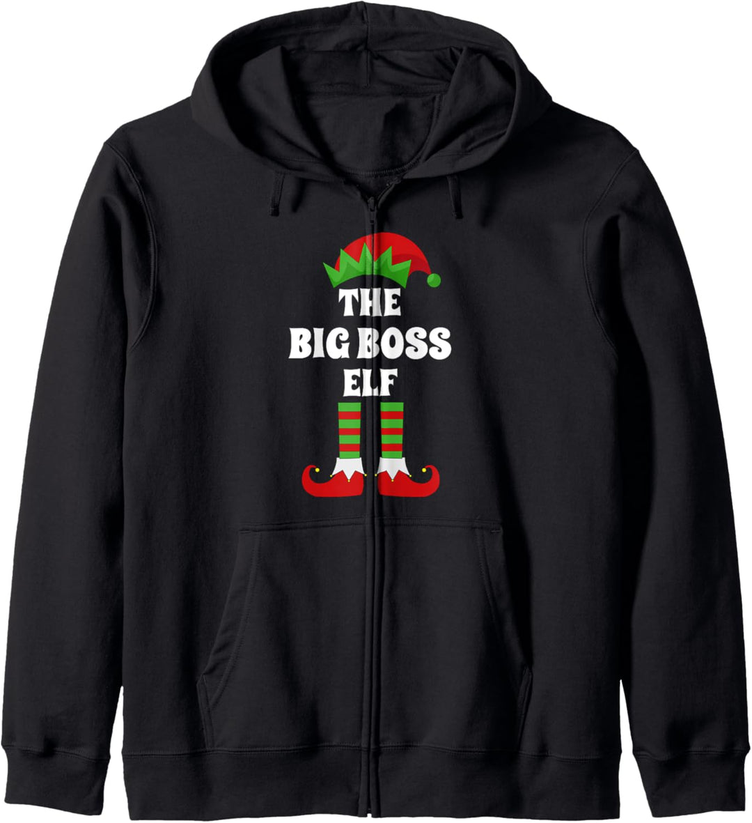 The Big Boss Elf, passende Familiengruppe, Weihnachtsfeier, Elf Kapuzenjacke