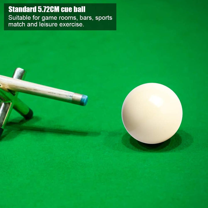 Alomejor Weisse Billardkugeln 2 Stück Standard Snooker Billardtisch Trainingsbälle Spielball 5.72CM
