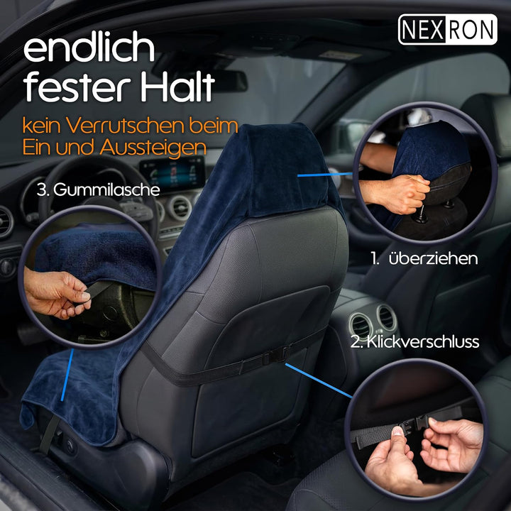 NEXRON® Autositzschoner – besonders bequemer Autositzbezug mit atmungsaktivem Premium Stoff – schütz