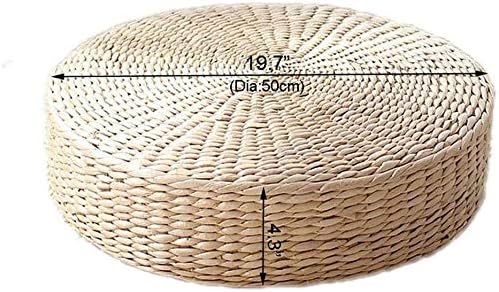 HUAWELL Tatami Bodenkissen, Sitzkissen, gross, rund, gepolstert, für den Aussenbereich, 2 Stück 19.7