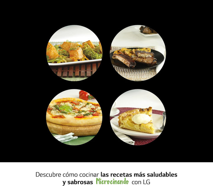 LG MJ3965ACS - Mikrowellen-Ofen 4 in 1 Smart Inverter; maximale Leistung Umluft 1850 W, Grill 950 W,