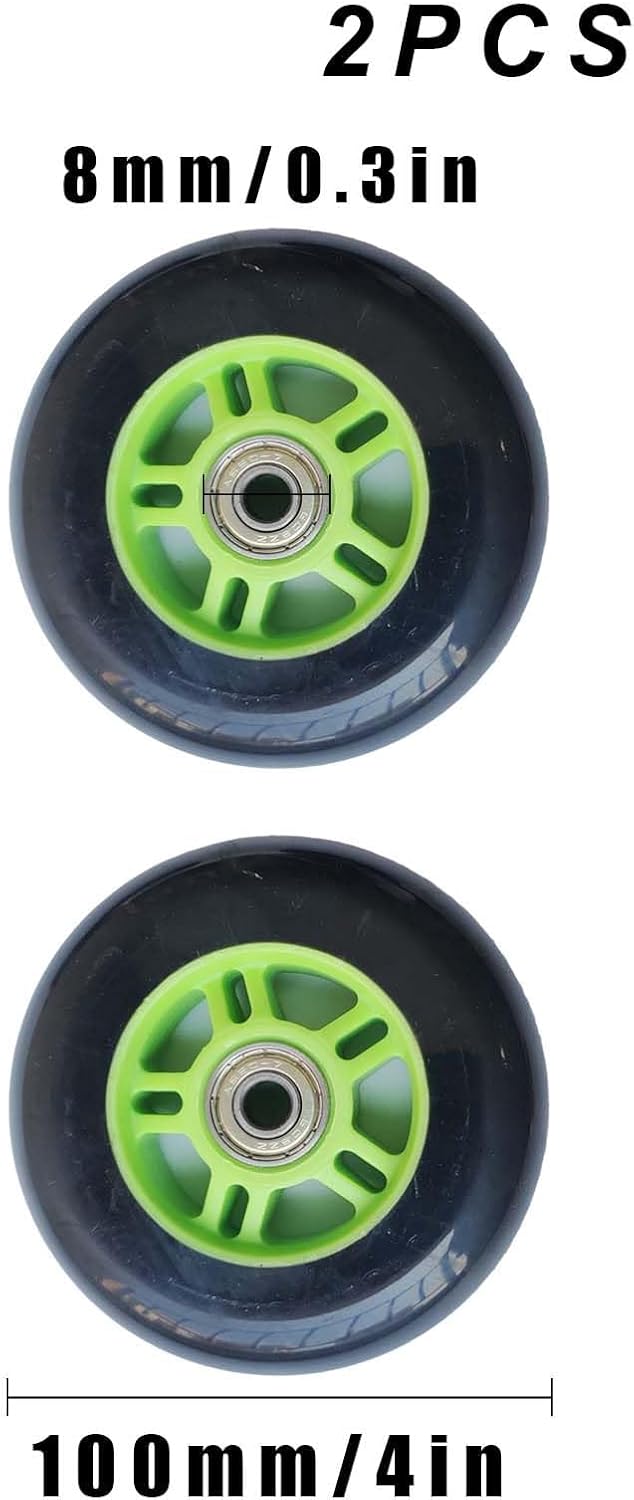 2 Stück Ersatzrollen, 100 mm Ersatzräder für Scooter, Ersatzräder für Roller mit Rädern, Stunt-Scoot
