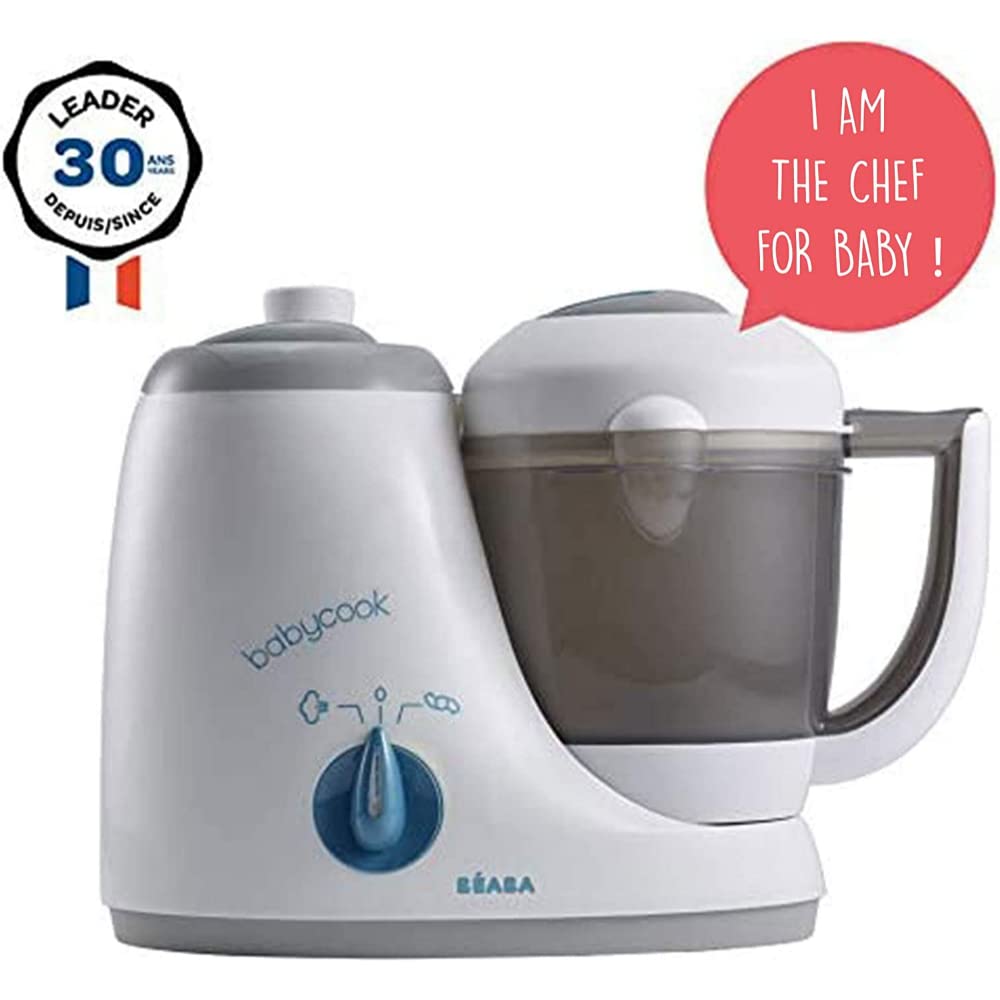 BÉABA - Babycook Original - Babynahrungszubereiter - 4 in 1: Pürieren, Erwärmen, Dampfgaren, Auftaue
