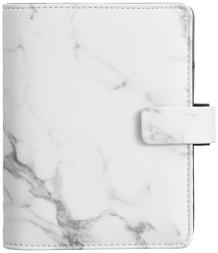 Filofax Patterns Marble Pocket organiser, white, pocket
