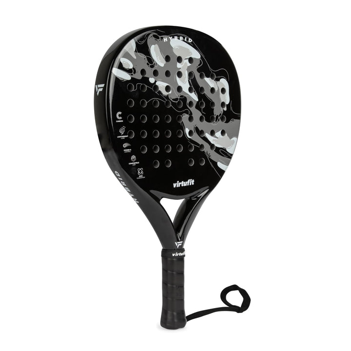 VirtuFit Hybrid Padelschläger - Schwarz - Grau
