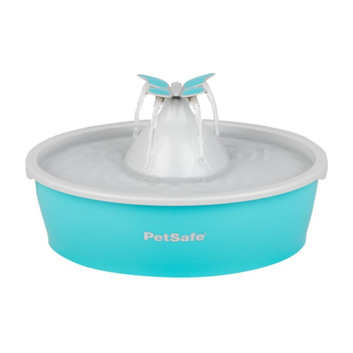 PetSafe Drinkwell Butterfly Trinkbrunnen für Katzen und kleine Hunde, BPA-freier Kunststoff, 1,5 Lit