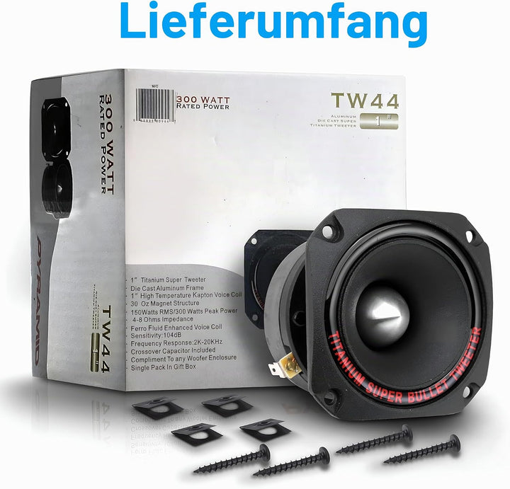 Pyramid TW44 300 W Bullet Hochtöner zu Auto-Lautsprecher