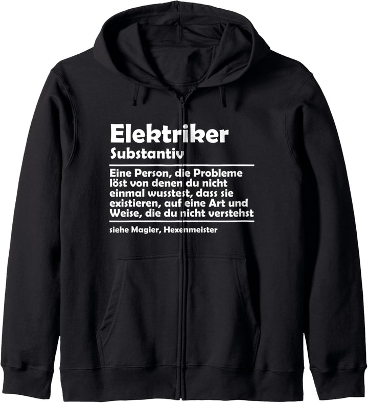 Elektriker Elektromeister Handwerker Kapuzenjacke