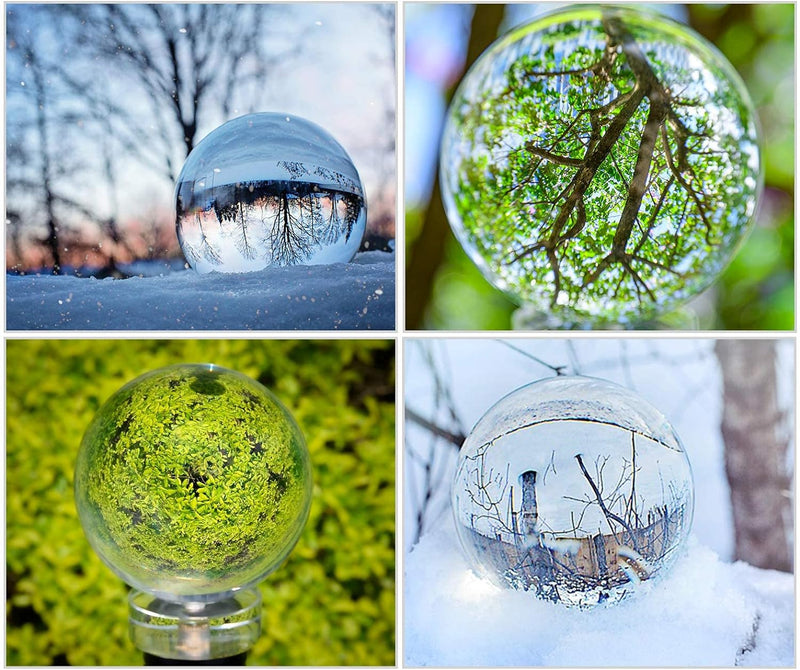Selens K9 Kristallkugel Prisma mit 1/4" Gewindeloch Base, 90mm Professionelle Kristall Ball Multi Wi
