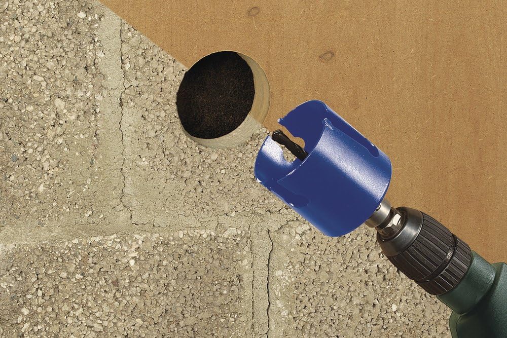 wolfcraft Universallochsäge mit Spanndorn I 5961000 I Für Bohrungen mit grossem Durchmesser in unter