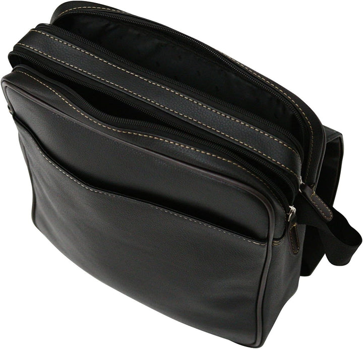 Unisex Schultertasche - PU-Kunstleder - Mini-Reisetasche