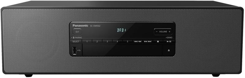 Panasonic SC-DM502-K Premium Stereoanlage mit DAB+ und Bluetooth-Verbindung, schwarz, Schwarz