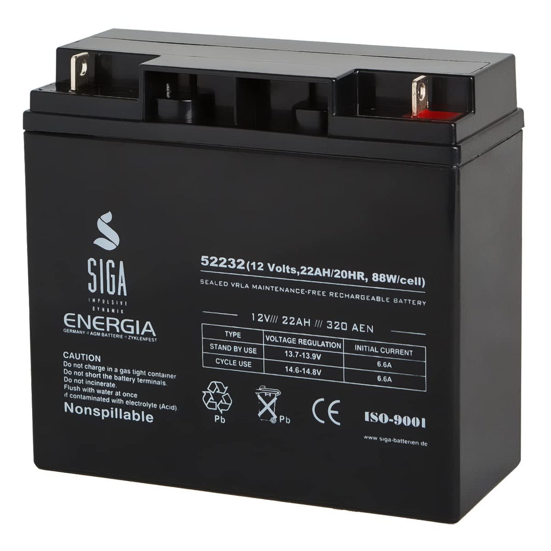 Blei Akku 22AH 12V AGM GEL Batterie Motorrad Batterie Jetski 18Ah 19Ah 20Ah 23Ah