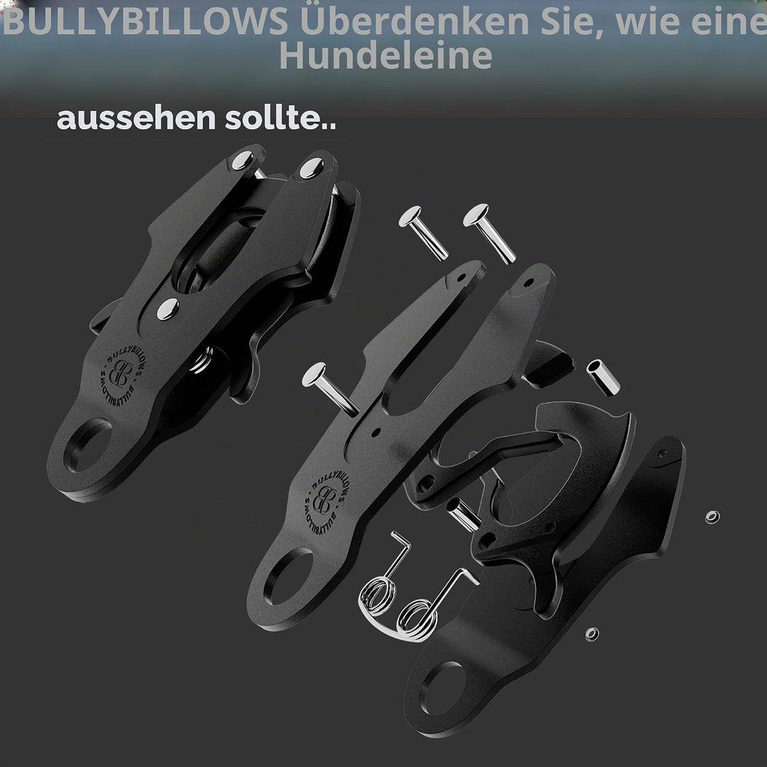 BullyBillows Traffic Hundeleine | Kurzgriff für Enge Kontrolle und Sicherheit | Gepolstert, robust u