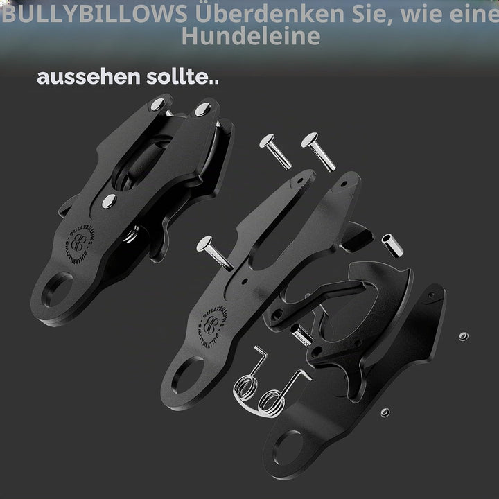 BullyBillows Traffic Hundeleine | Kurzgriff für Enge Kontrolle und Sicherheit | Gepolstert, robust u