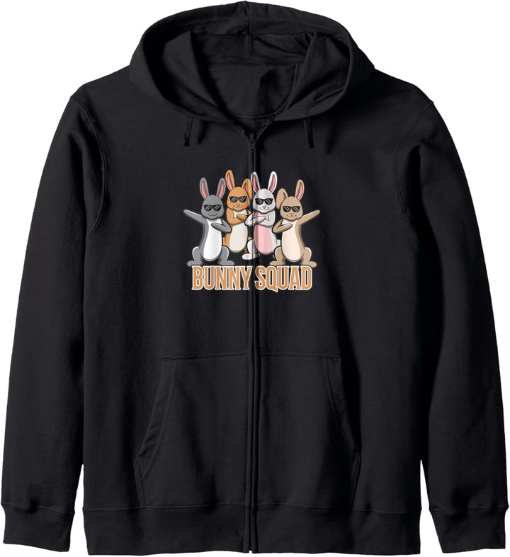 Cute Bunny Squad Kaninchen Besitzer Nagetier Kapuzenjacke