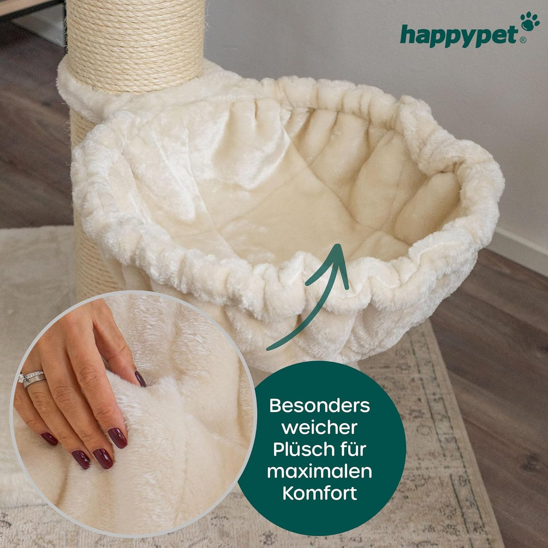 HAPPYPET Universal XXL Liegemulde für Kratzbaum Ø 45 cm - Schlafmulde für grosse Katzen, Maine Coon,