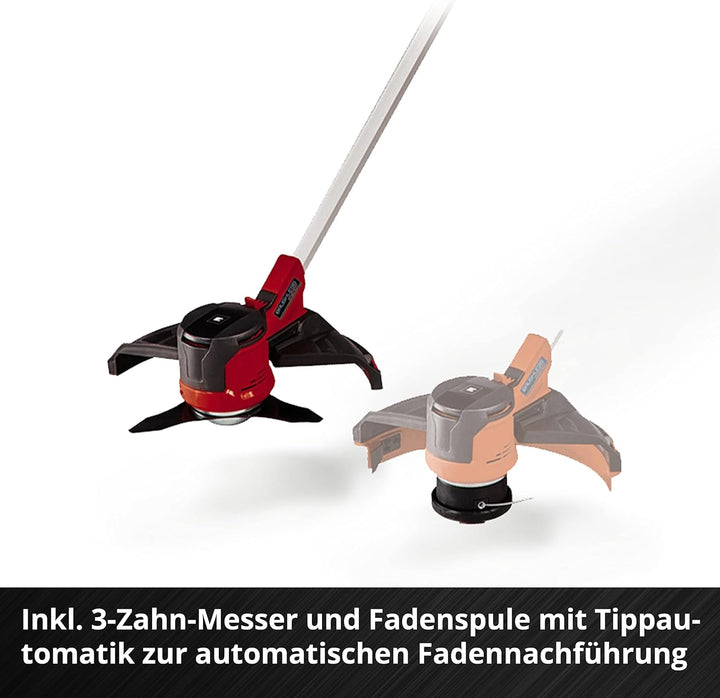 Einhell Akku-Sense AGILLO Power X-Change Rasentrimmer, 2 x 18 V, max. Drehzahl 6300 min-1, max. Schn