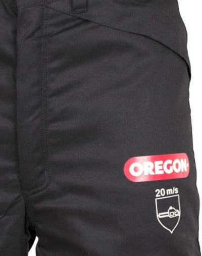 Oregon Yukon+ Typ A Klasse 1 (20 m/s) Schnittschutz-Bundhose Schwarz, PSA Schutzausrüstung, Grösse S