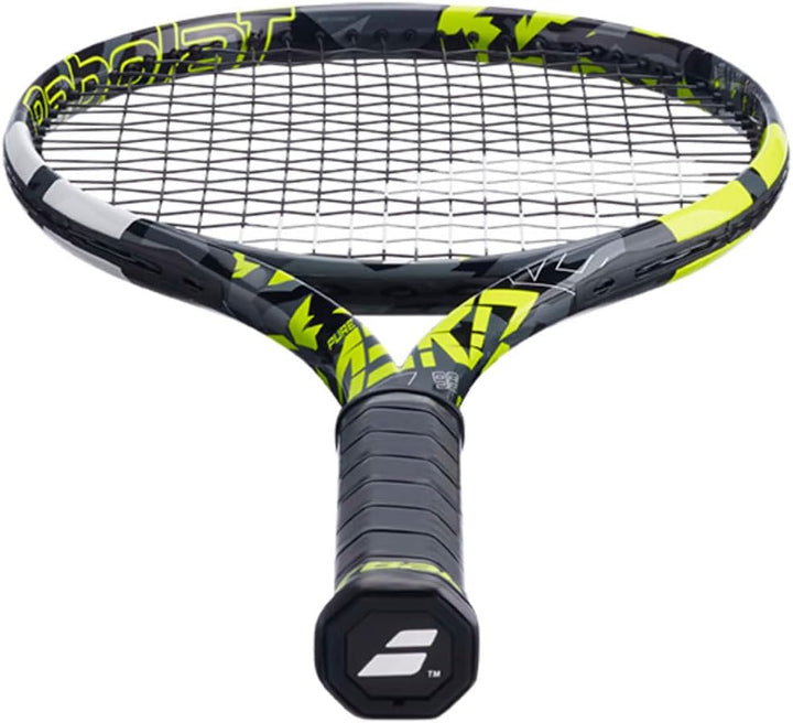 Babolat Pure Aero + Tennis Racquet 4 3/8" Grip Weisse Schnur, 4 3/8" Grip Weisse Schnur