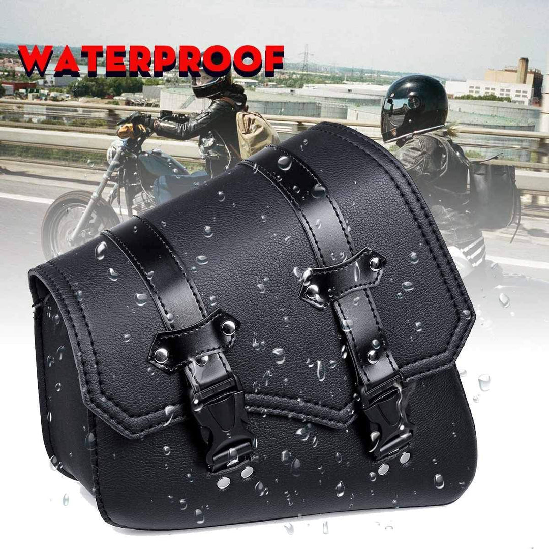 Vintage Satteltaschen für Motorrad Universal PU wasserdichte Satteltaschen mit grosser Kapazität